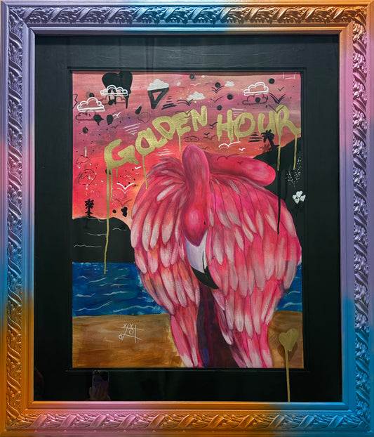 Golden Hour Flamingo